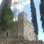 Dettaglio del Castello di Carbonana prima degli interventi di restauto