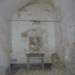 Detail of the Chapel of Carbonana Castle before the restoration
